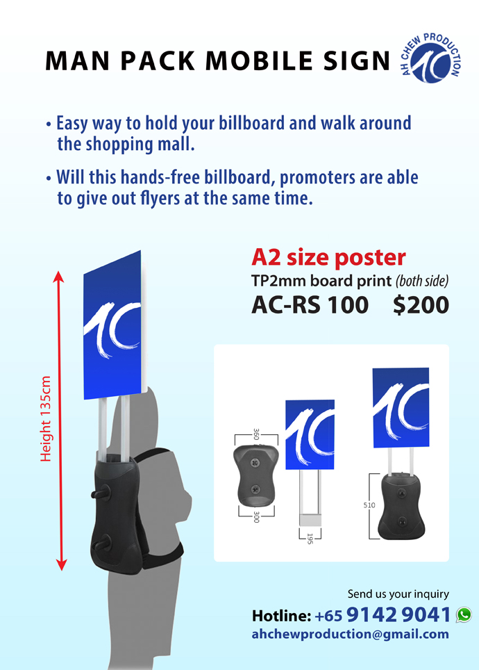 Man pack Mobile Sign +6591429041